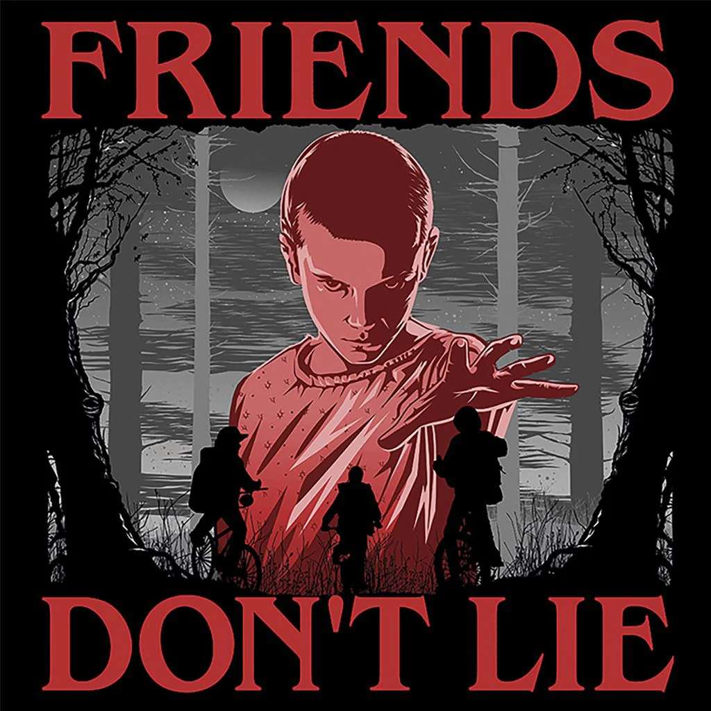 Stranger Things Friends Don't Lie Deep Canvas pyramid international