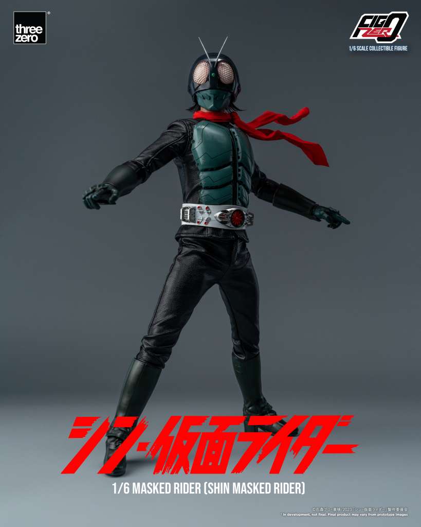 Shin Masked Rider 1/6 Action Figure threea toys/threezero