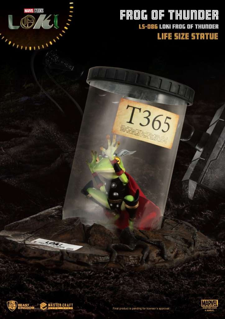Loki Frosk av Åska Livsstor Statue beast kingdom