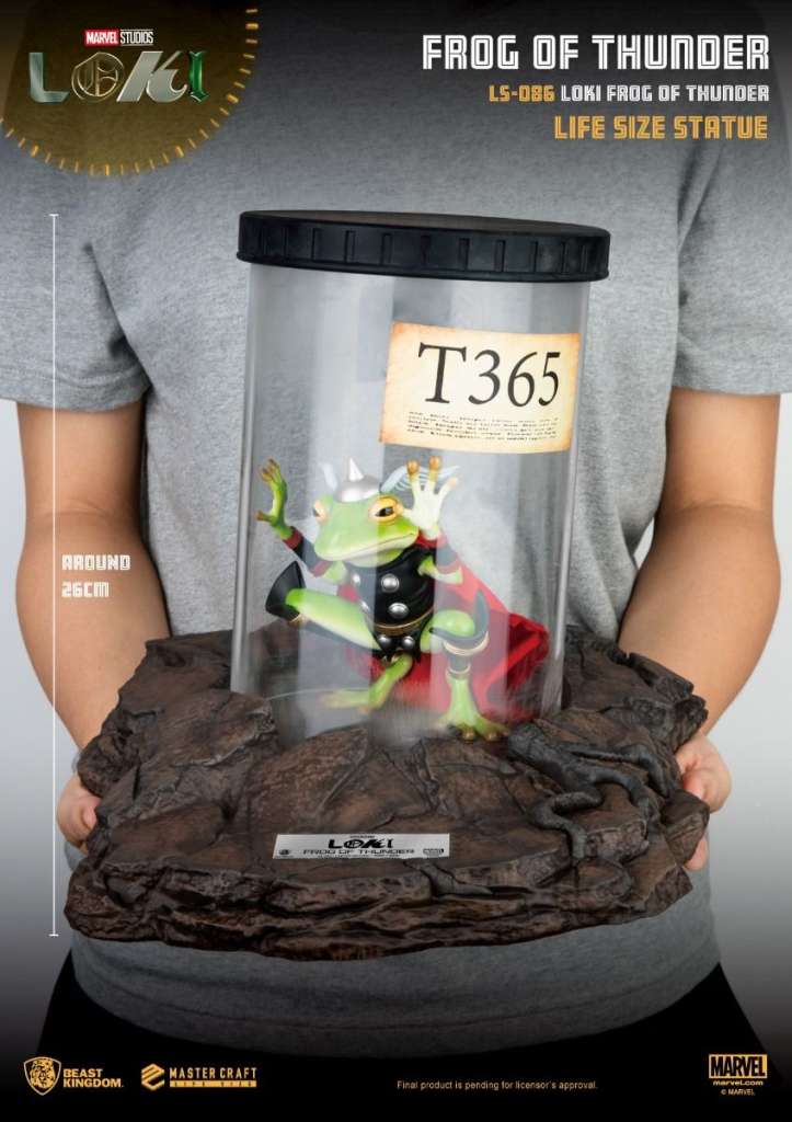 Loki Frosk av Åska Livsstor Statue beast kingdom