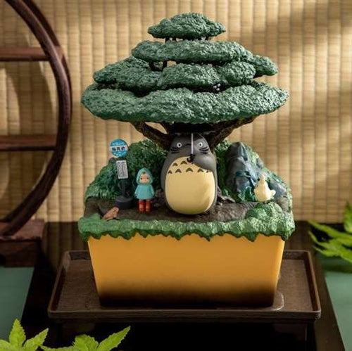 Totoro Bonsai Vatten Trädgård Kasajuku Diorama Staty studio ghibli