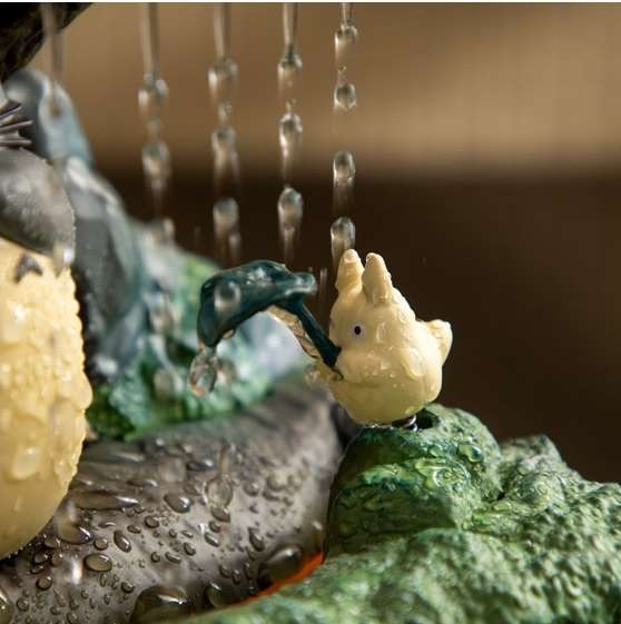 Totoro Bonsai Vatten Trädgård Kasajuku Diorama Staty studio ghibli