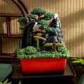 Spirited Away Bonsai Vattenträdgård No-Face Diorama Staty studio ghibli