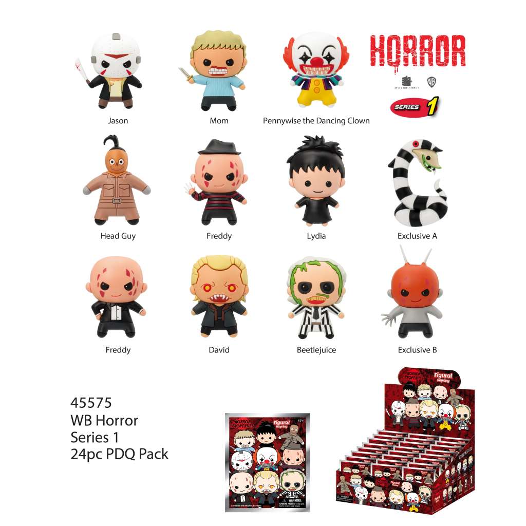 Horror s1 bag clip blind box display (24) monogram