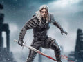 The Witcher Netflix Geralt 1/10 Staty iron studios