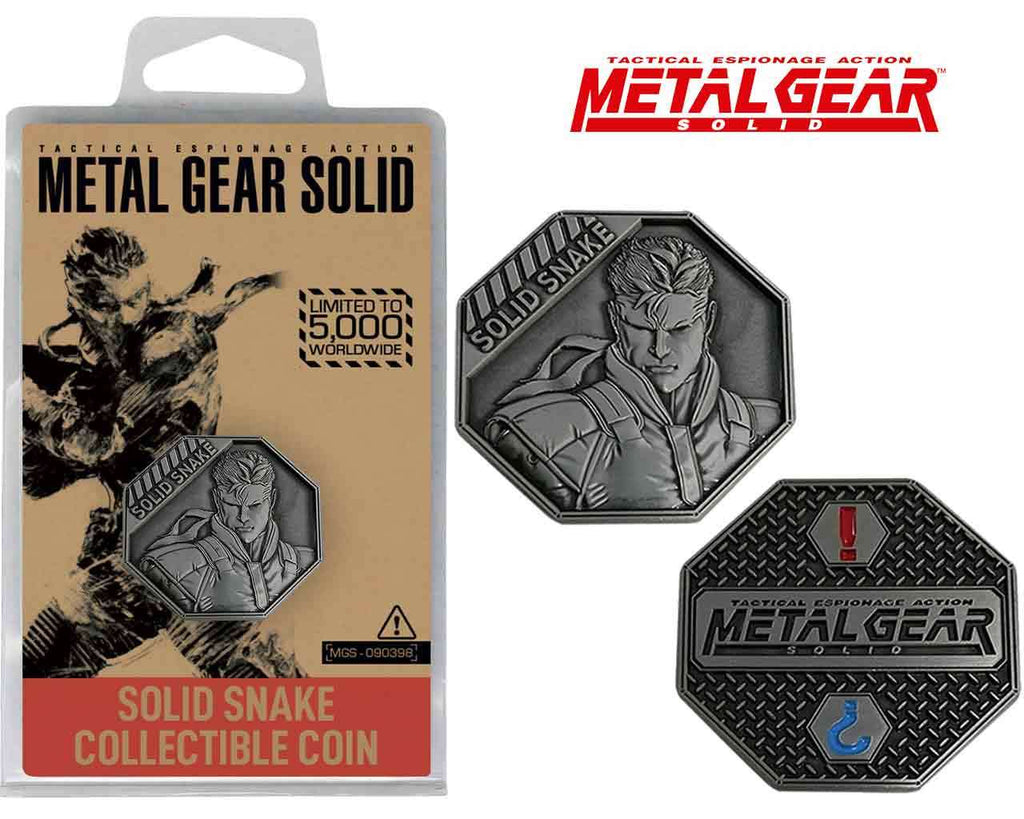 Metal Gear Solid Limited Edition Solid Snake Samlarmynt fanattik