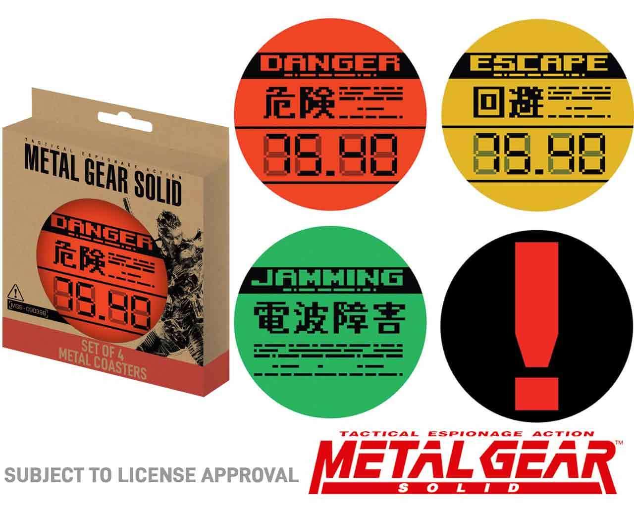 Metal Gear Solid Set av 4 Limited Edition Metallunderlägg - Robotto