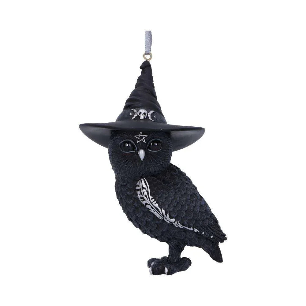 Owlocen Svart Häxa Uggla Hängande Ornament - Robotto