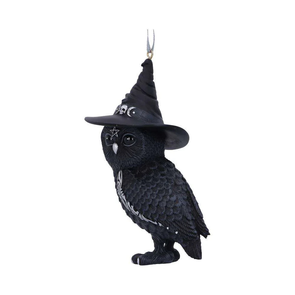 Owlocen Svart Häxa Uggla Hängande Ornament - Robotto