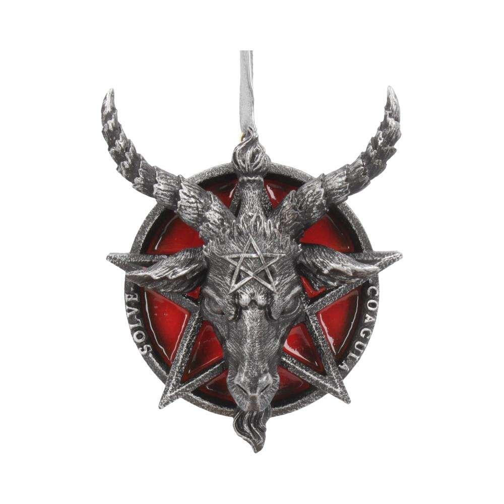 Baphomet-huvud med röd pentagramhängande ornament - Robotto