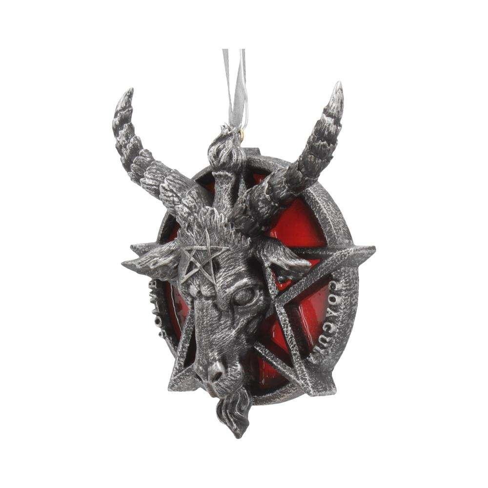 Baphomet-huvud med röd pentagramhängande ornament - Robotto