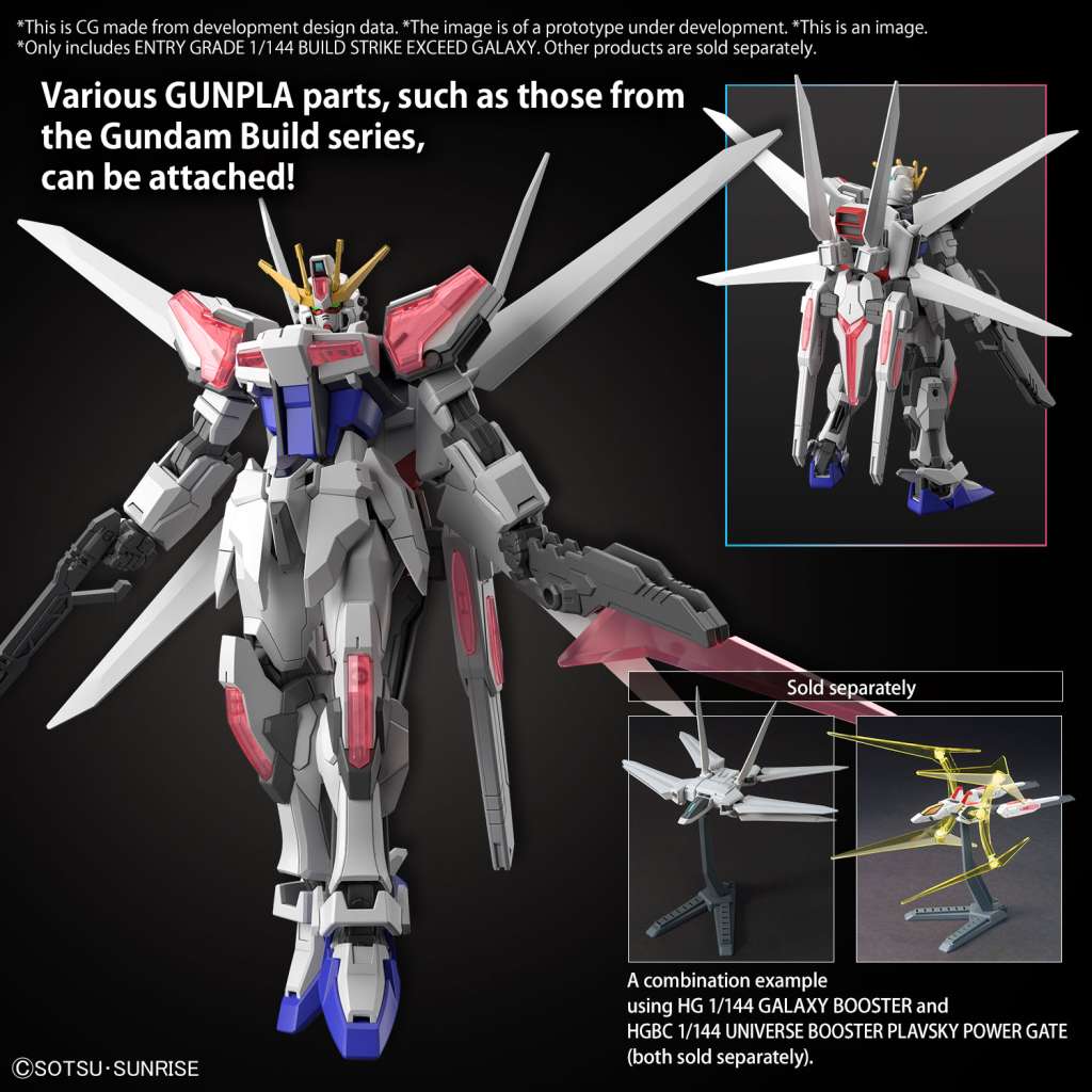 Eg Build Strike Exceed Galaxy 1/144 – Fynd av en premium modell bandai model kit gunpla