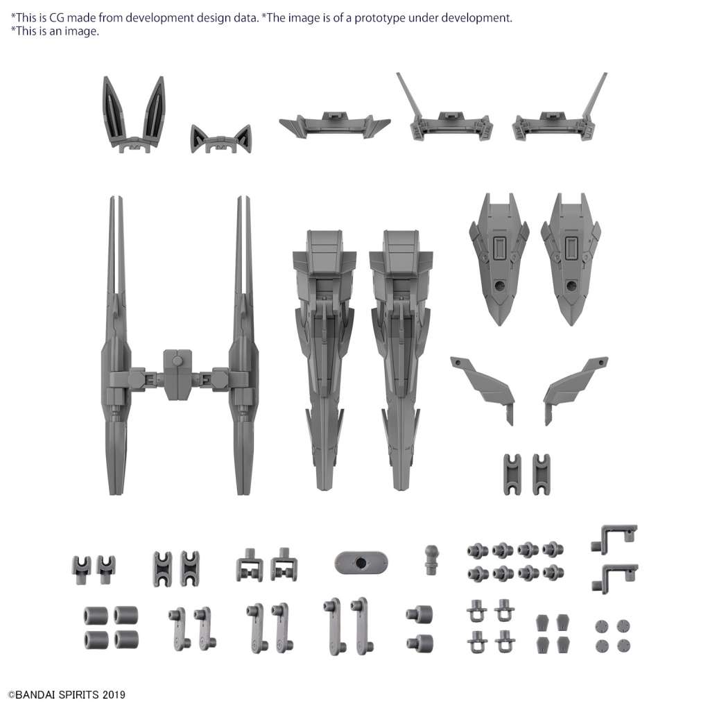 30mm Delar Set 13 Ben Booster Enhet / Trådlöst Vapen Paket 1/144 bandai model kit gunpla