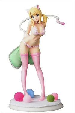 Fairy Tail Lucy Heartfilia Cherry Blossom Cat Figur - Robotto