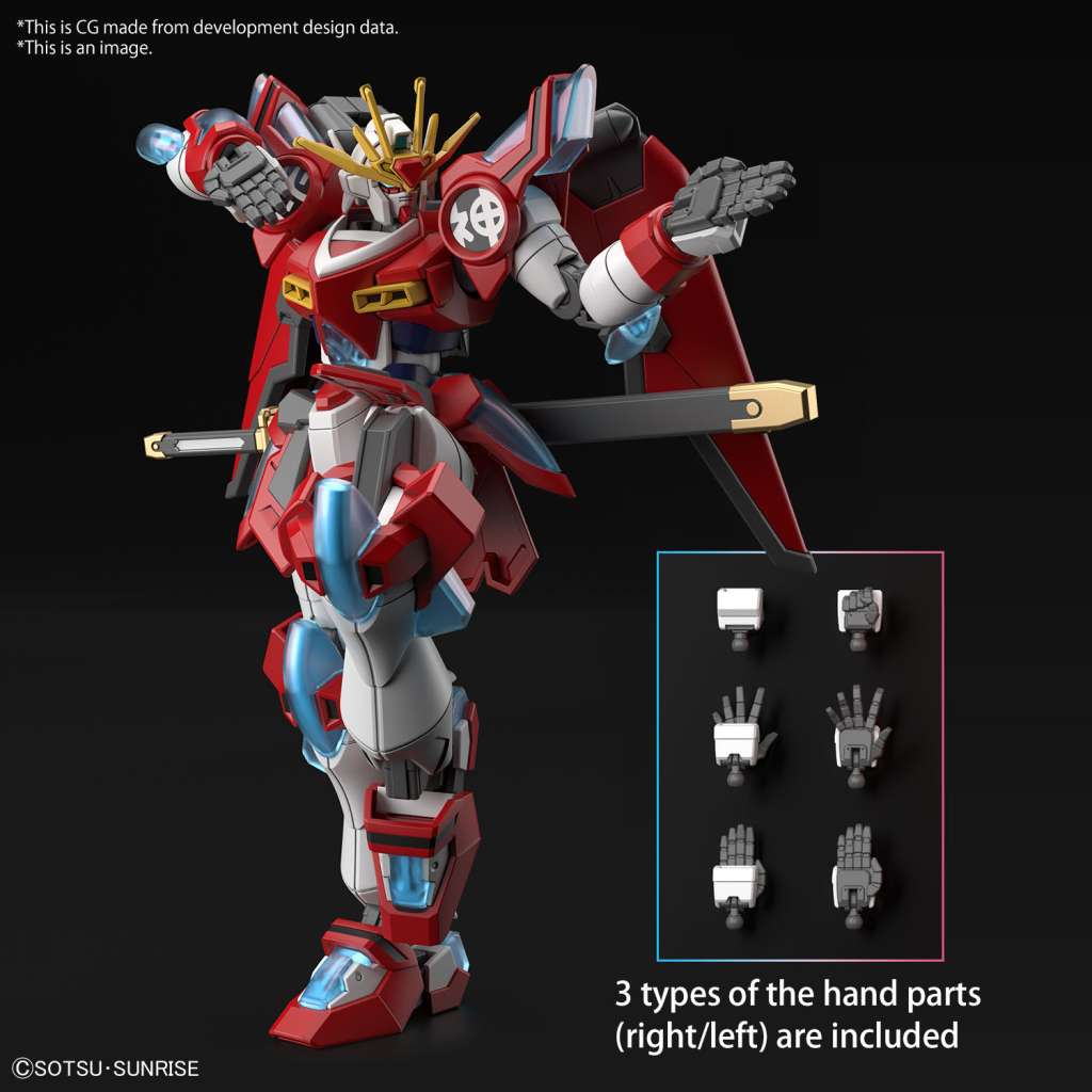 HG Gundam Shin Burning 1/144 - Modellkit bandai model kit gunpla