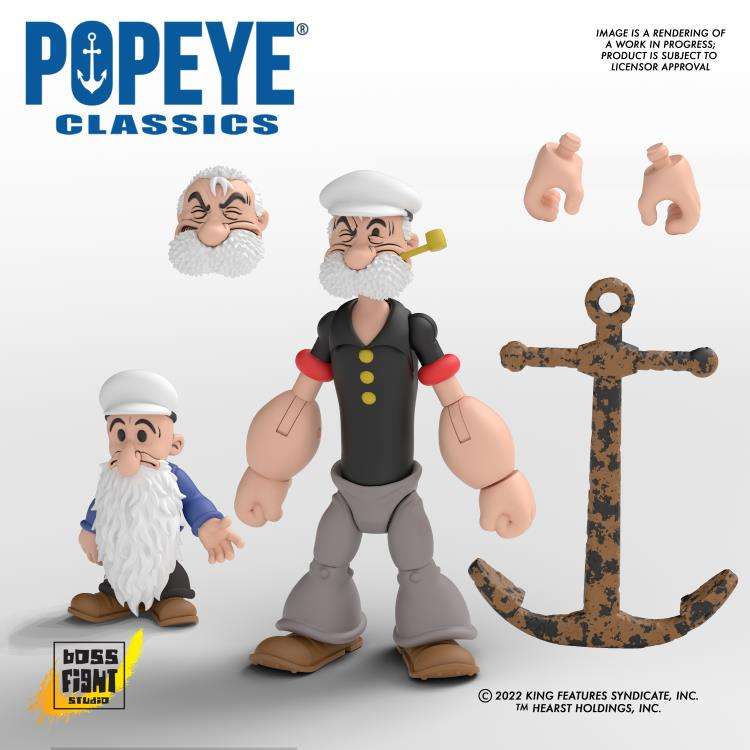 Popeye Wave 2 Poopdeck Pappy AF - Samlarfigur boss fight studio