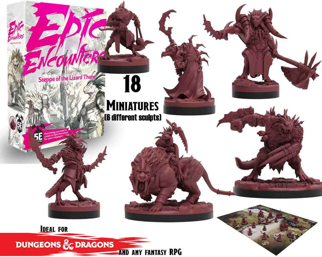 Epic Encounters: Steppe of the Lizard Thane steamforged games