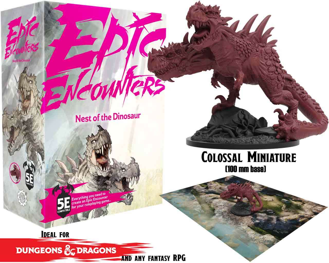 Epic Encounters: Nest of the Dinosaur - Dungeons & Dragons 5E steamforged games