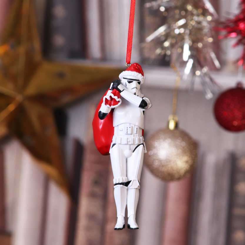Stormtrooper Santa Sack Hängande Ornament nemesis now