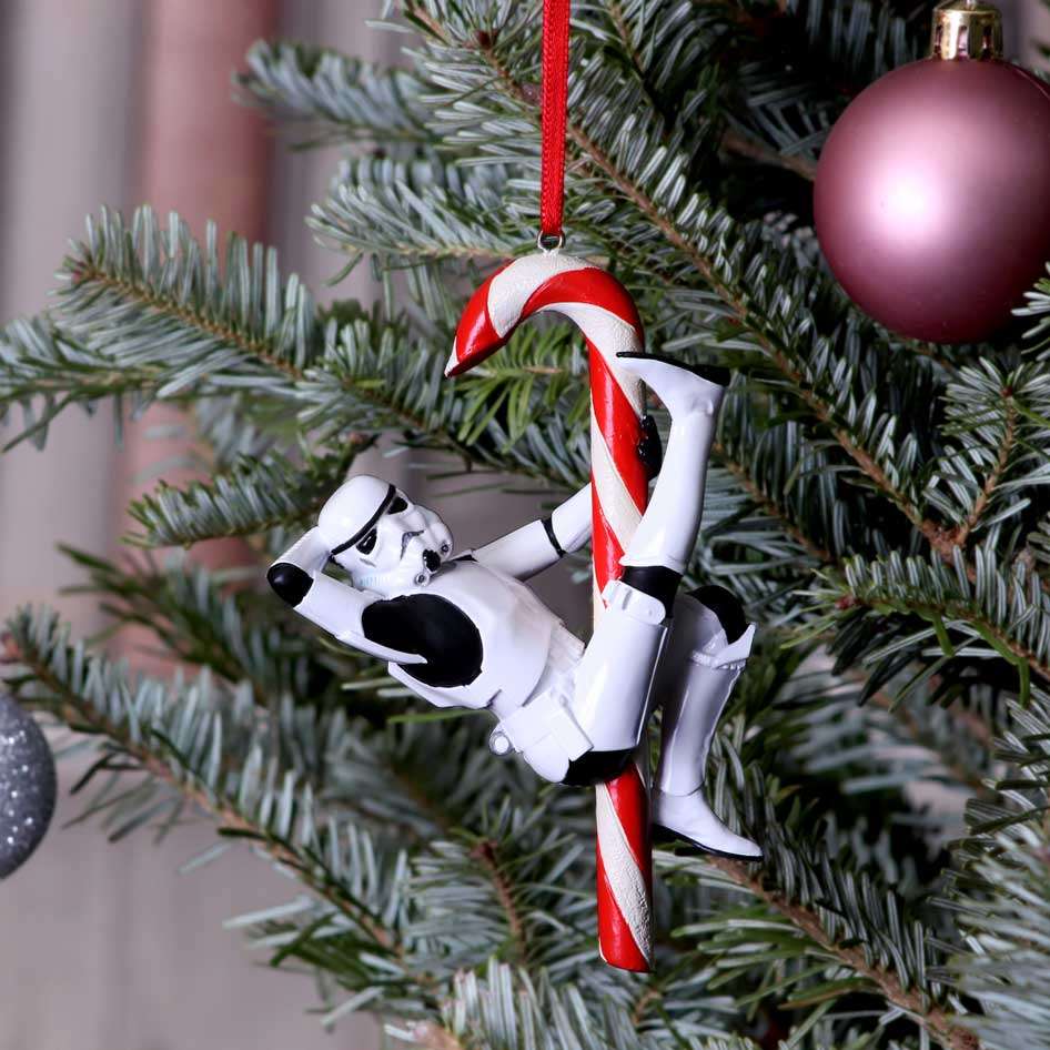 Stormtrooper Candy Cane Hängande Ornament nemesis now