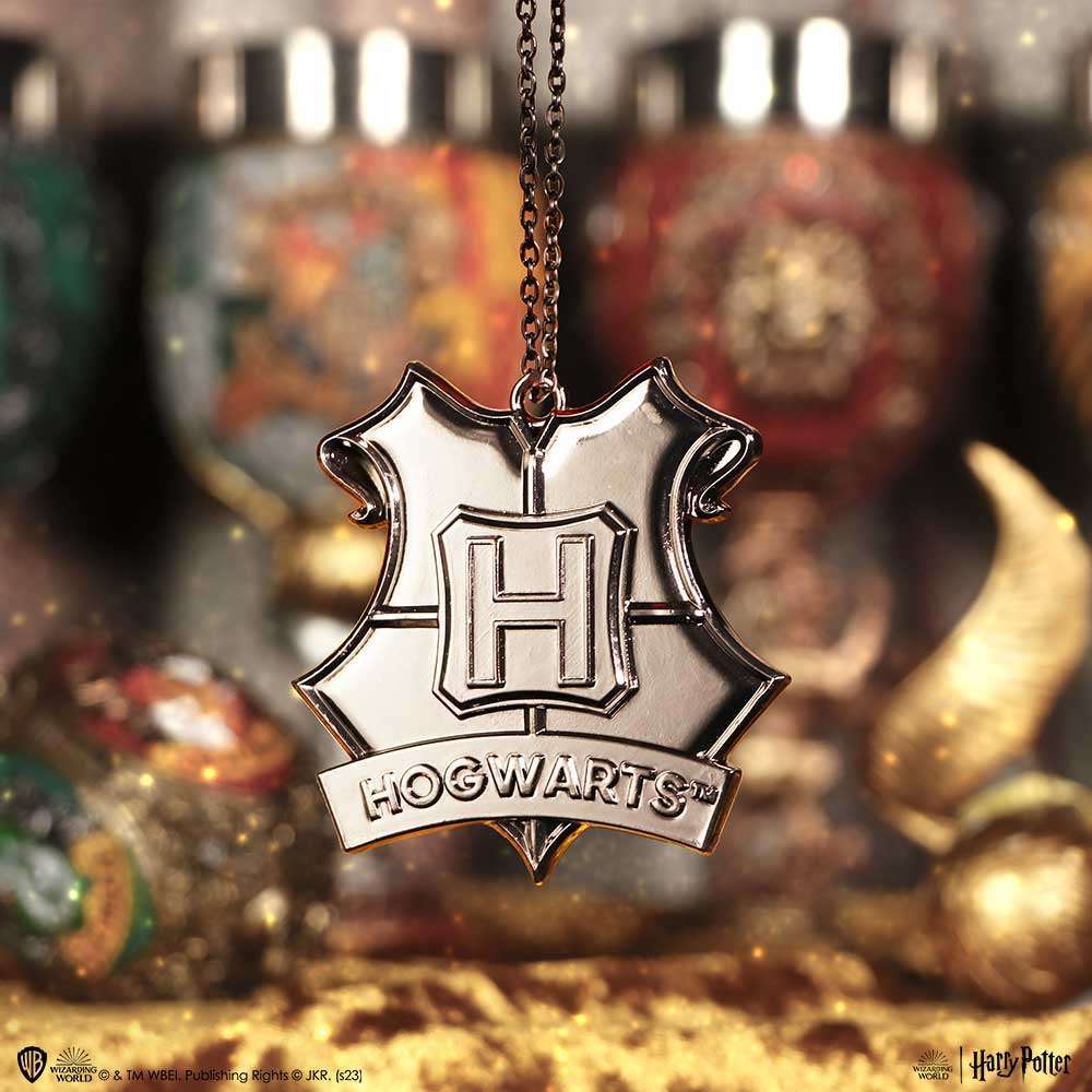 Harry Potter Hogwarts Crest Silver Hangi nemesis now