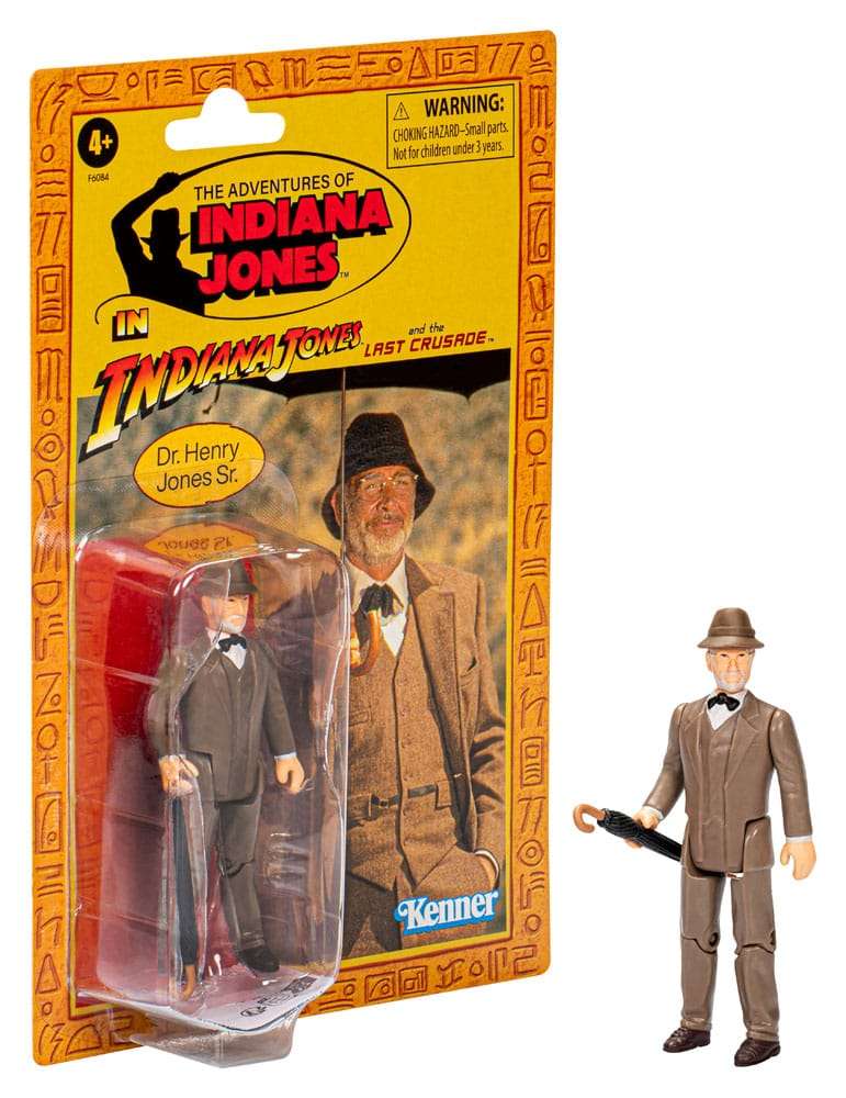 Indiana Jones Retro Henry Jones Actionfigur hasbro