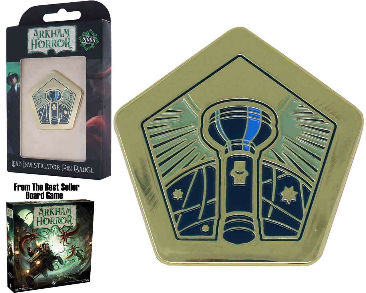Arkham Horror - Limited Edition Lead Investigator Pin Badge fanattik