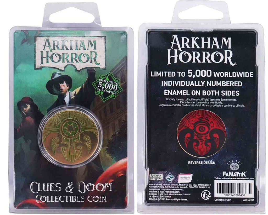 Arkham Horror - Limited Edition Clues & Doom Samlarmynt fanattik