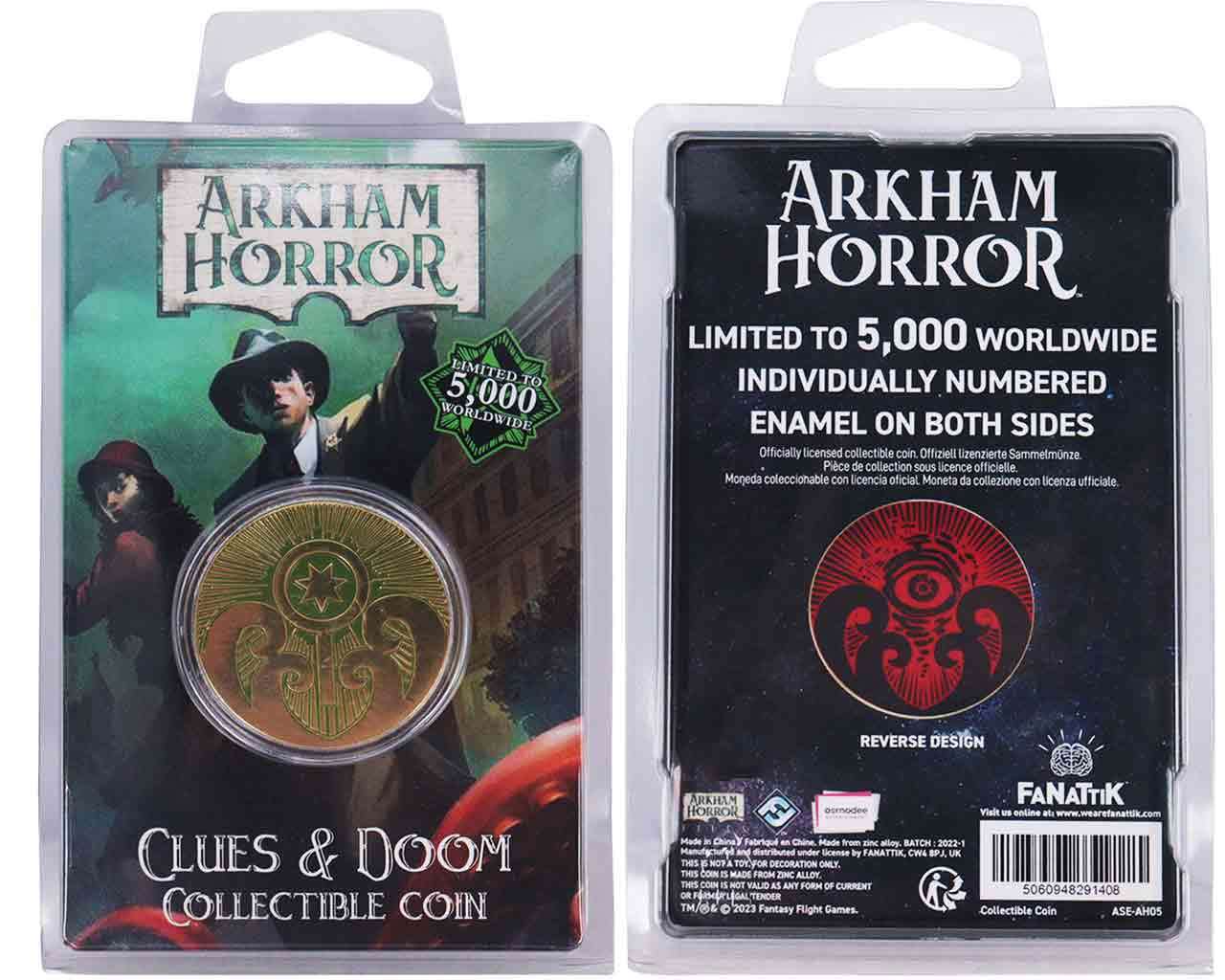 Arkham Horror - Limited Edition Clues & Doom Samlarmynt fanattik