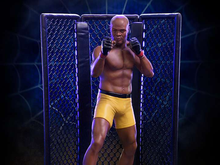 Anderson Silva Signed DLX 1/10 Statue iron studios