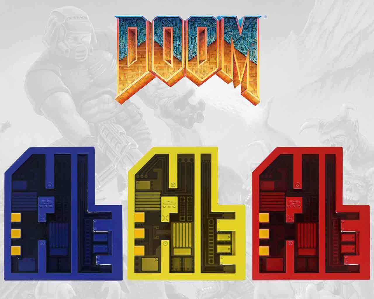 Doom - 30-årsjubileum Pixel Nyckelsats av 3 fanattik
