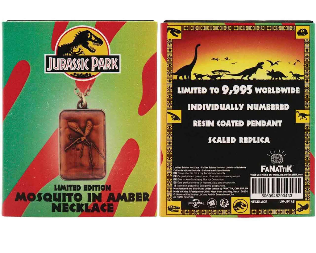 Jurassic Park - Limited Edition Unisex Amber Necklace - Robotto