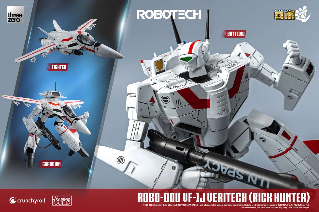 Robotech ROBO-DOU VF-1J Veritech (Rick Hunter) Figur threea toys/threezero
