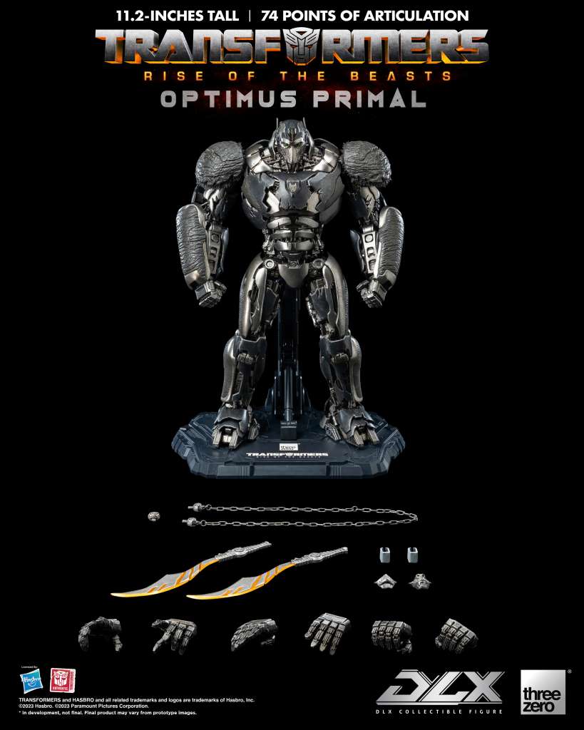 Transformers: Rise of the Beasts DLX Optimus Primal Figur threea toys/threezero