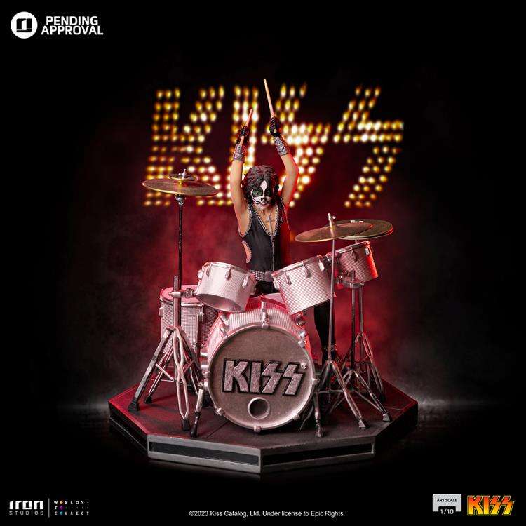 Kiss Peter Criss 1/10 Statue iron studios