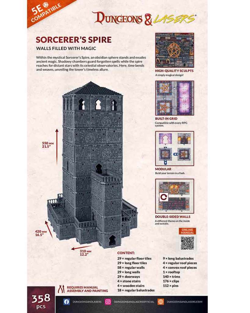 Dungeons & Lasers - Sorcerer's Spire archon games