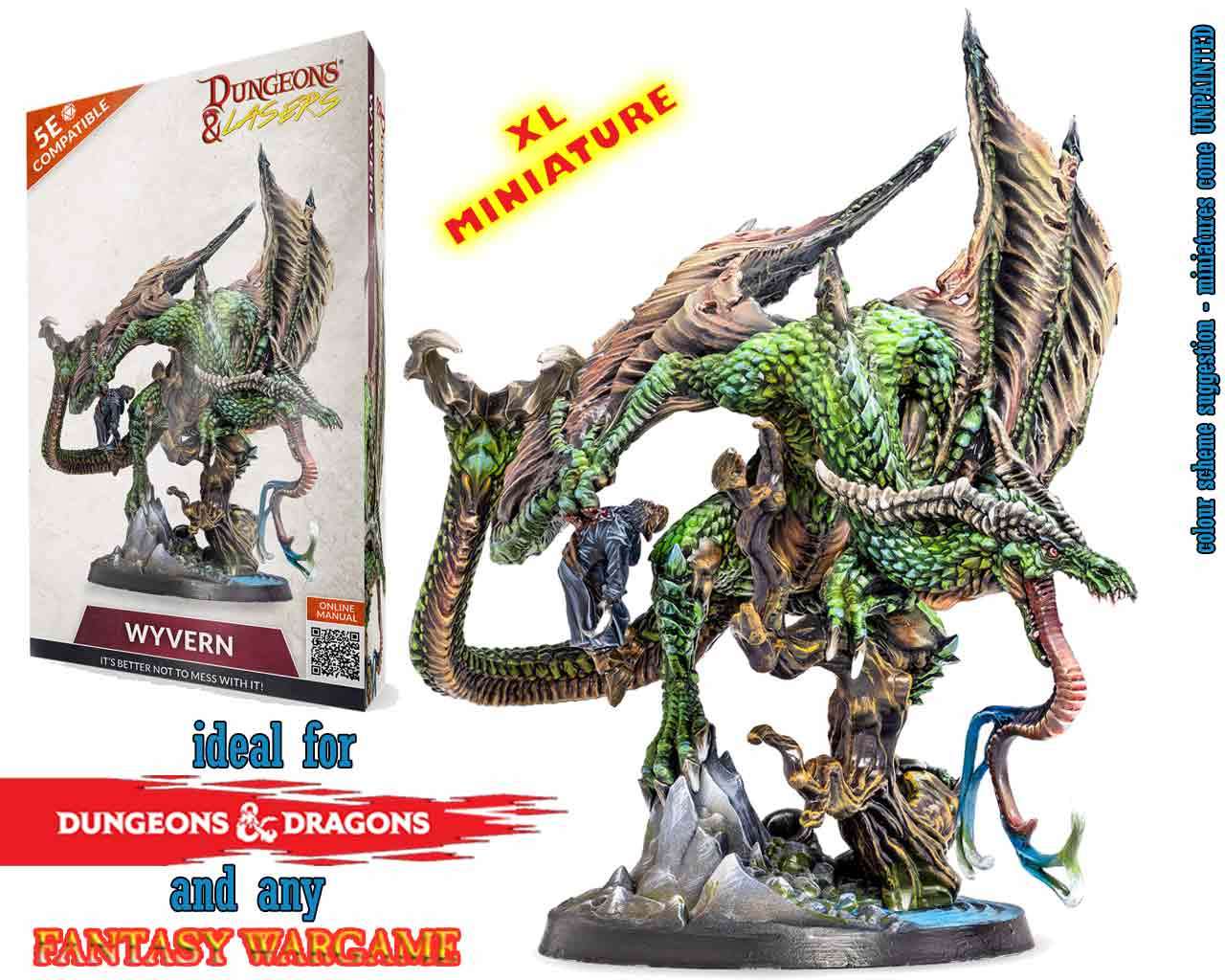 Dungeons & Lasers - Wyvern Figur archon games