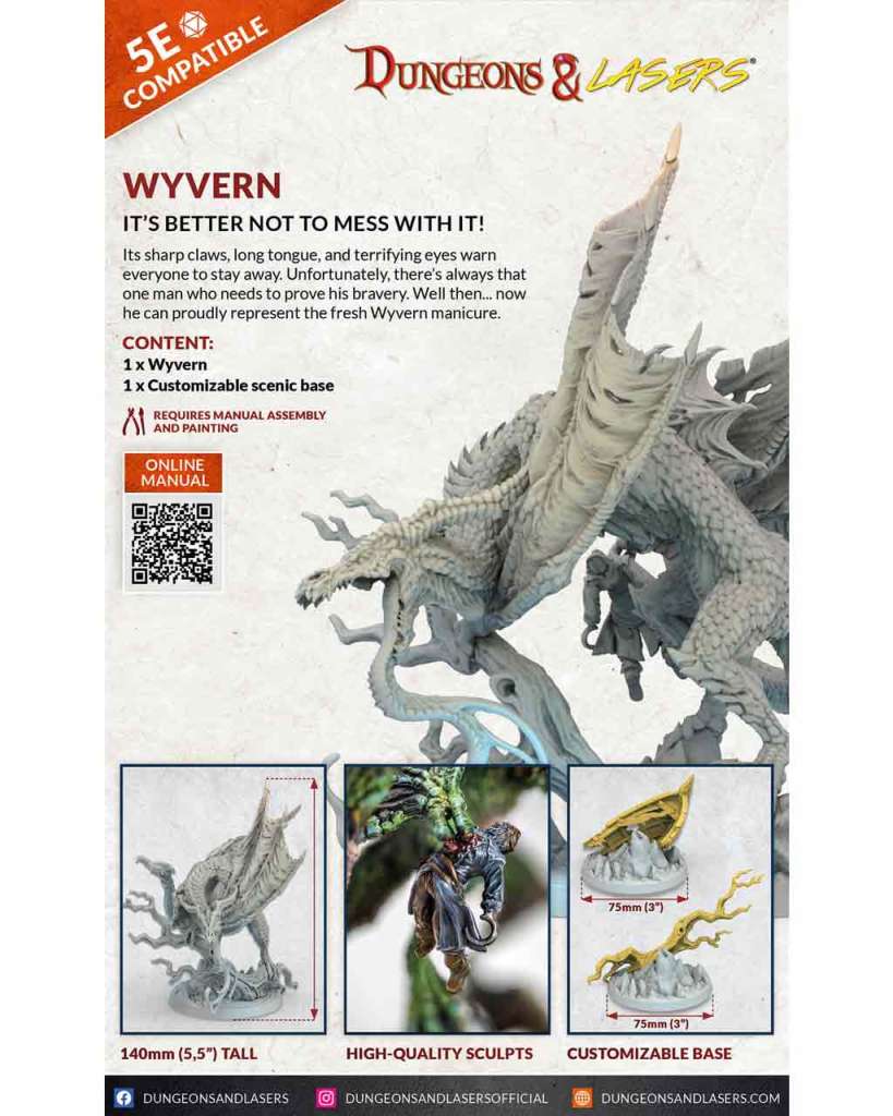 Dungeons & Lasers - Wyvern Figur archon games