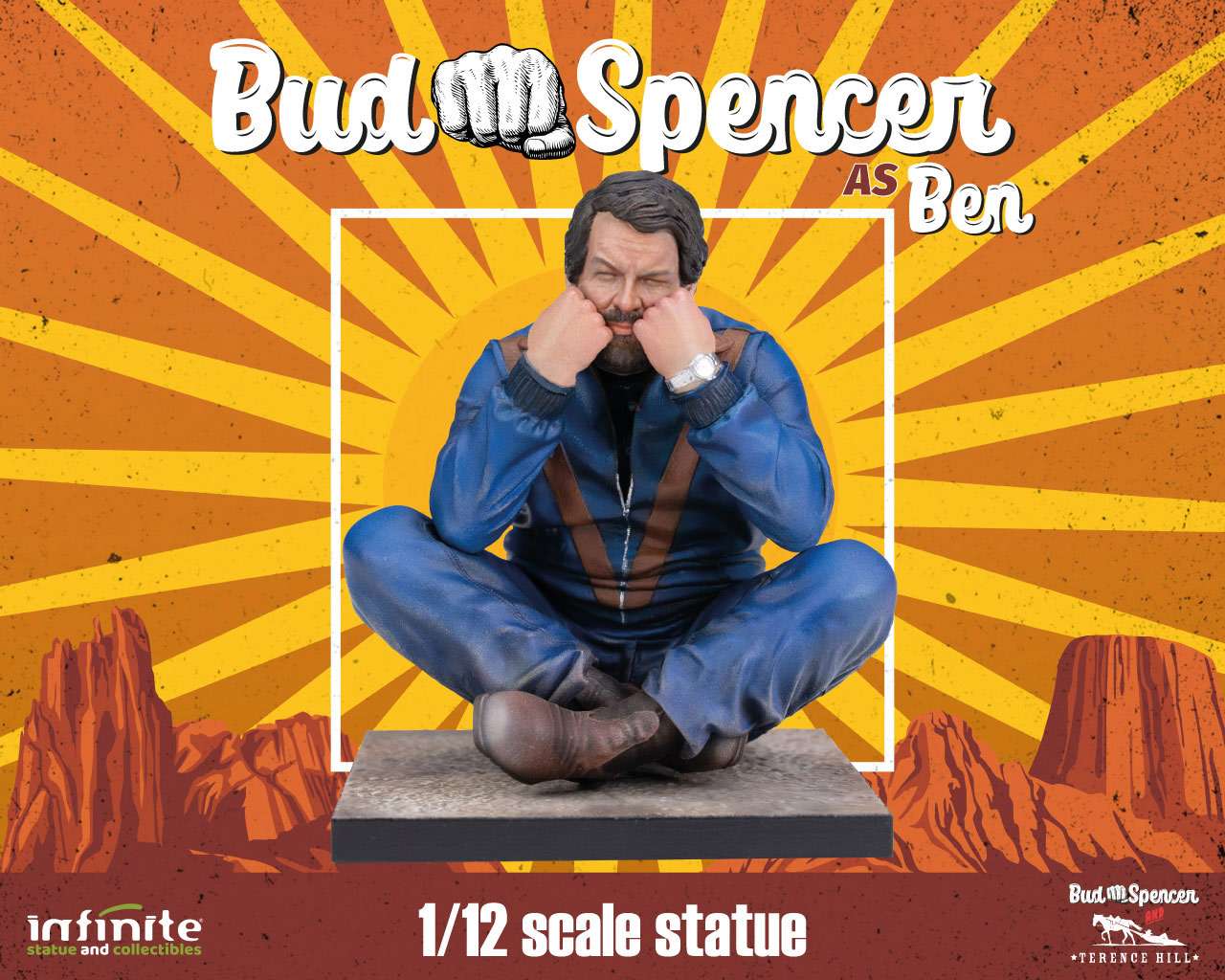 Bud Spencer som Ben 1/12 Staty infinite statue