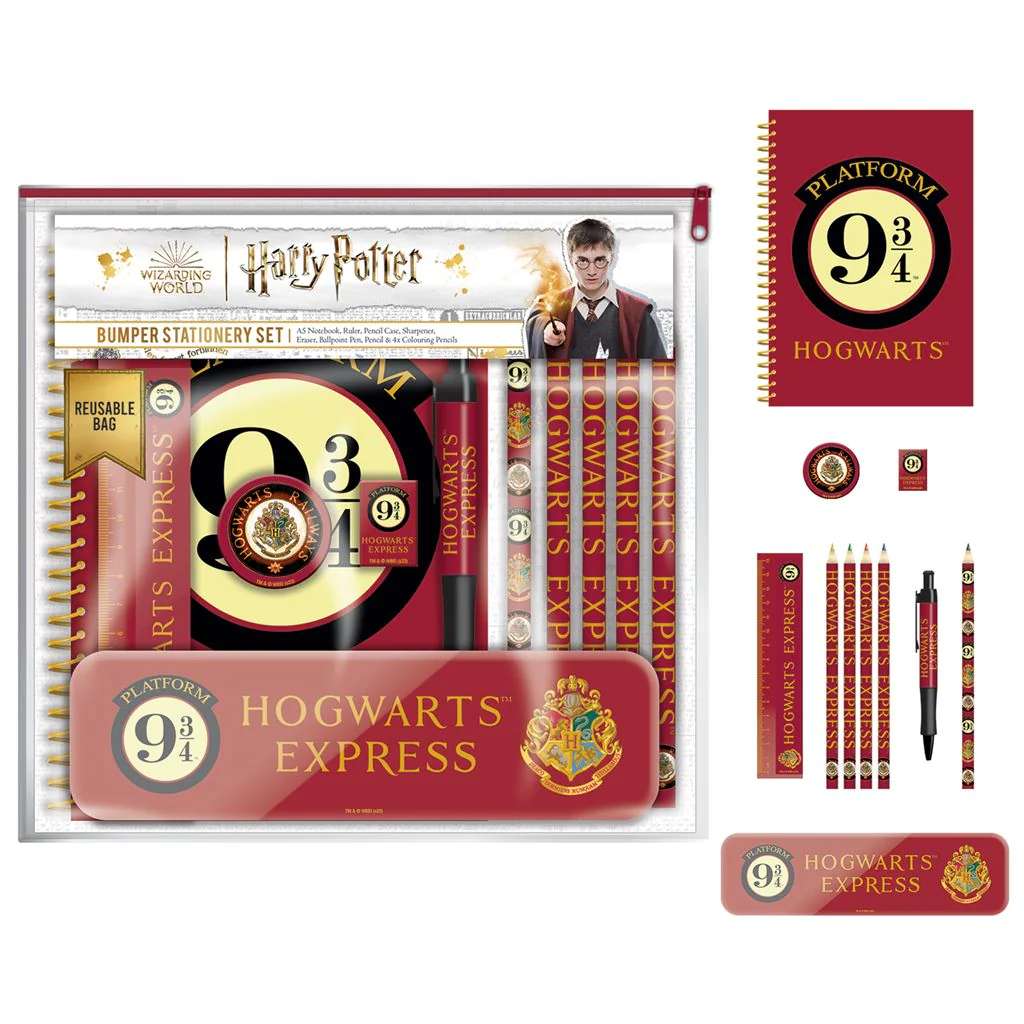 Harry Potter Platform 9 3/4 Stationery Set – Magisk Skrivarset för Fans pyramid international
