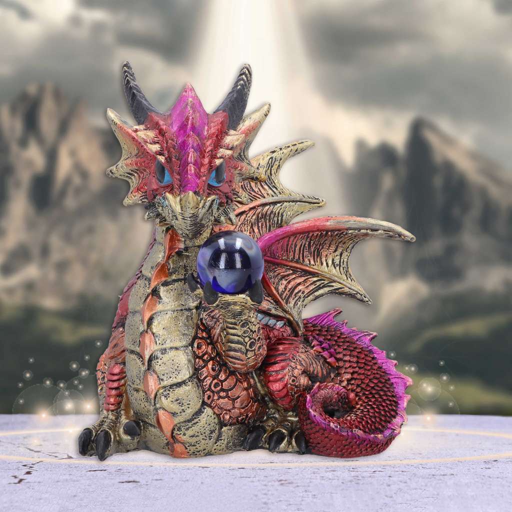 Orb Hoard Red Dragon Figurine nemesis now