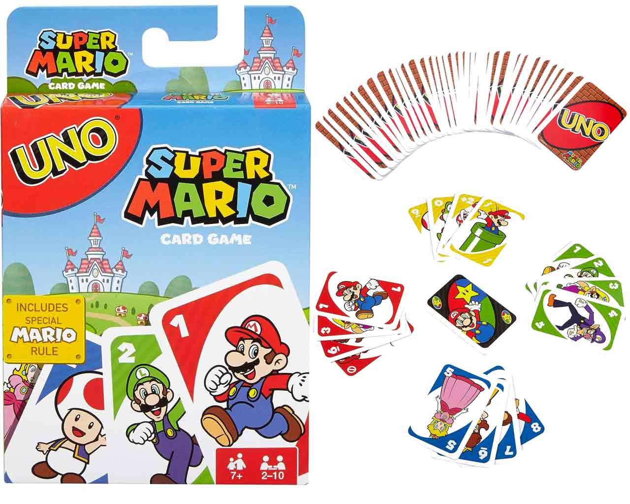 Uno Super Mario - Spela med Mario och vänner mattel