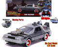 Tillbaka till Framtiden Del 3 - 1982 DeLorean DMC-12 - 1:24 Die-Cast Modell med Ljus - Robotto