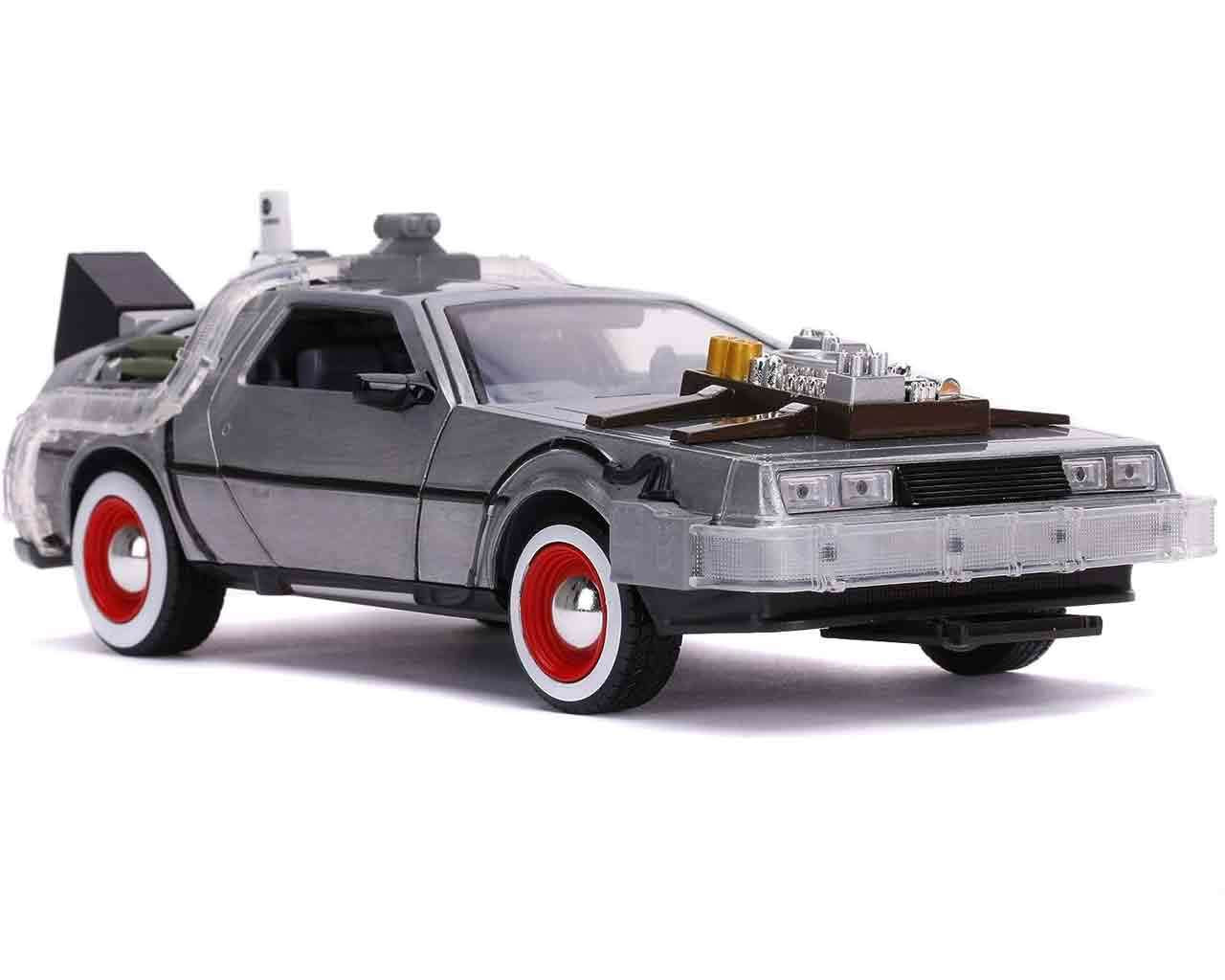 Tillbaka till Framtiden Del 3 - 1982 DeLorean DMC-12 - 1:24 Die-Cast Modell med Ljus jada toys