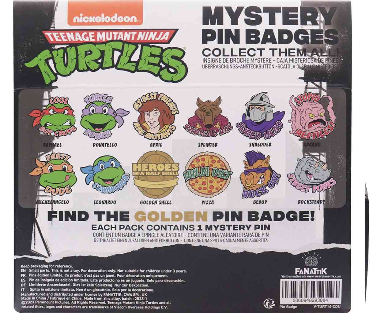 Teenage Mutant Ninja Turtles Mystery Pin Badge Display (12) fanattik