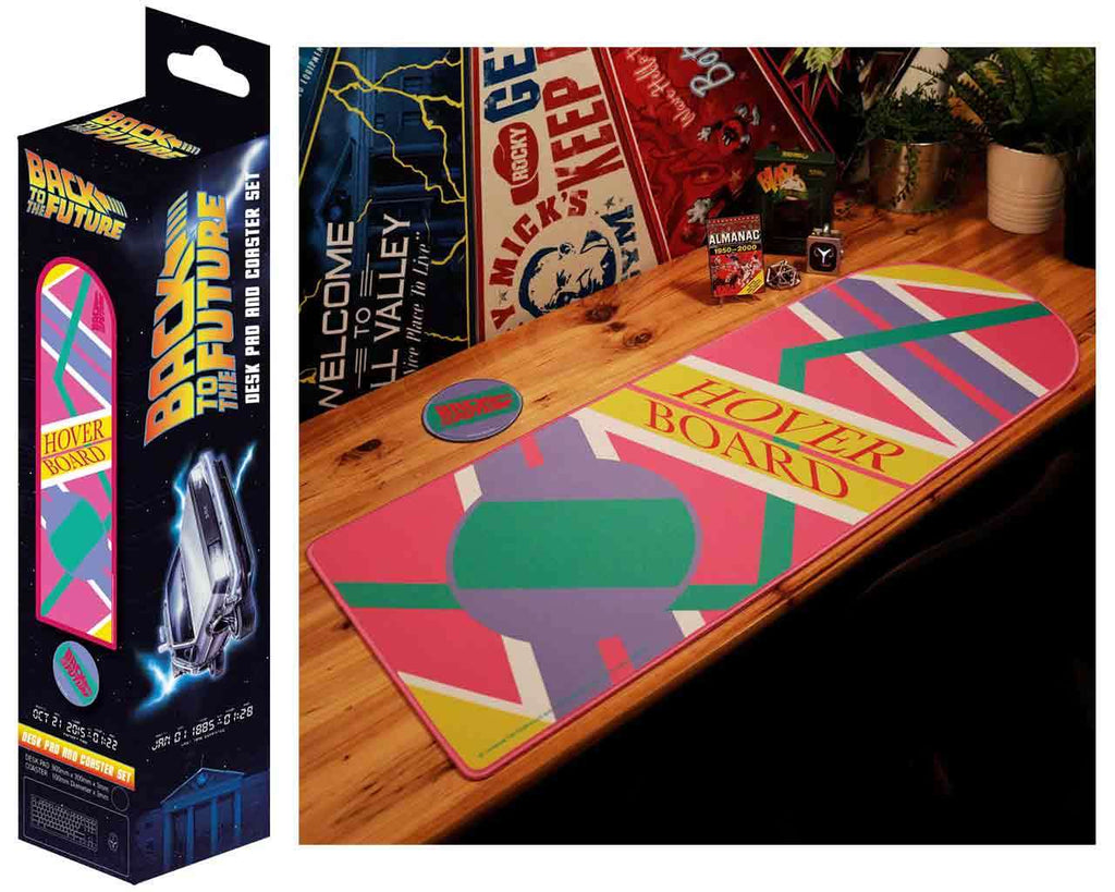 Back to the Future - Hoverboard XL Skrivbordsunderlägg och Coaster Set fanattik
