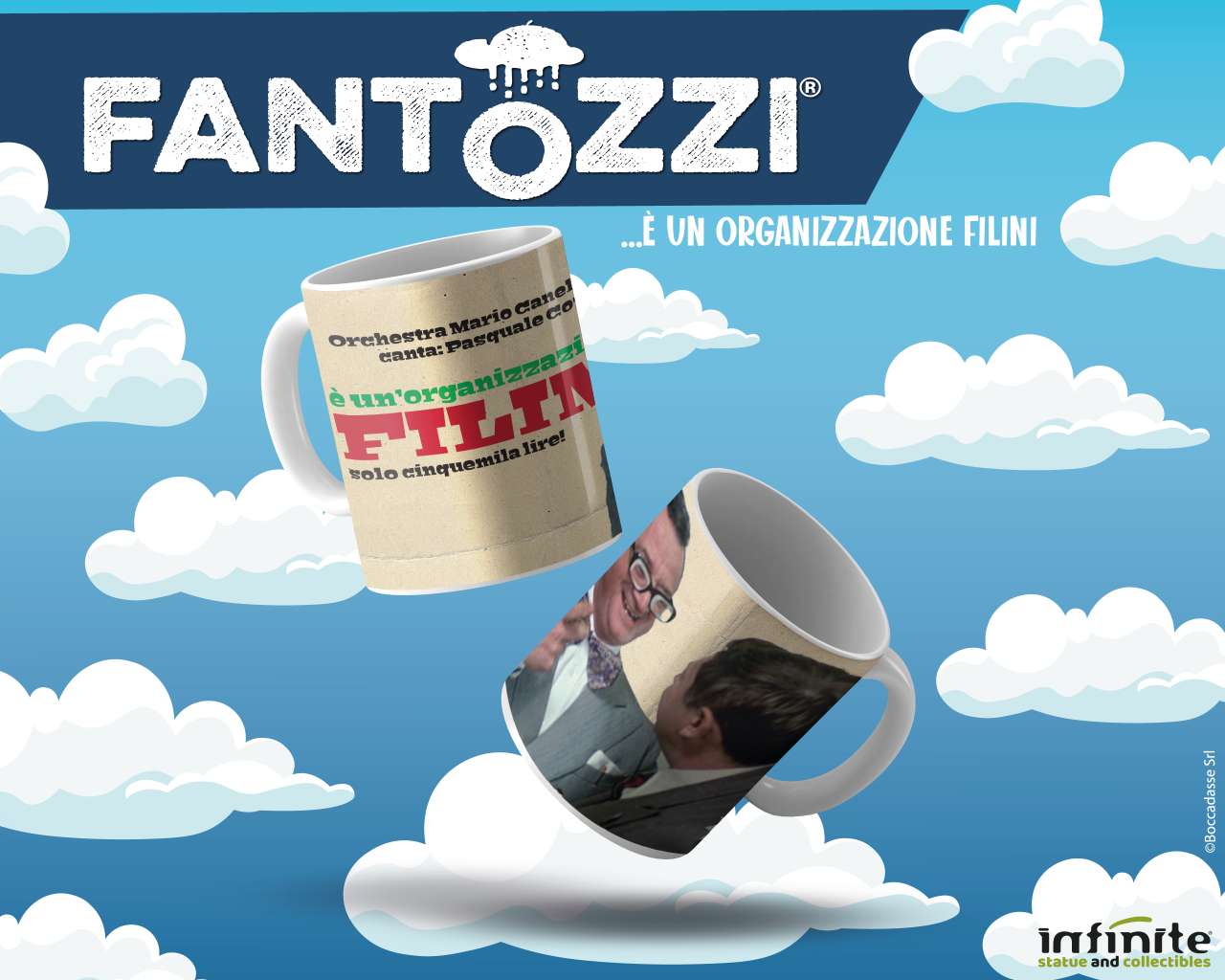 Fantozzi - Mug med Filini Design infinite statue