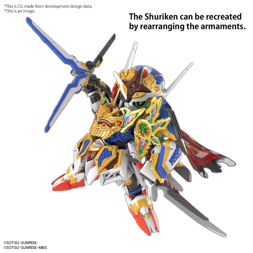 SDW Heroes Onmitsu Gundam Aerial - Byggsats och Figur bandai model kit gunpla