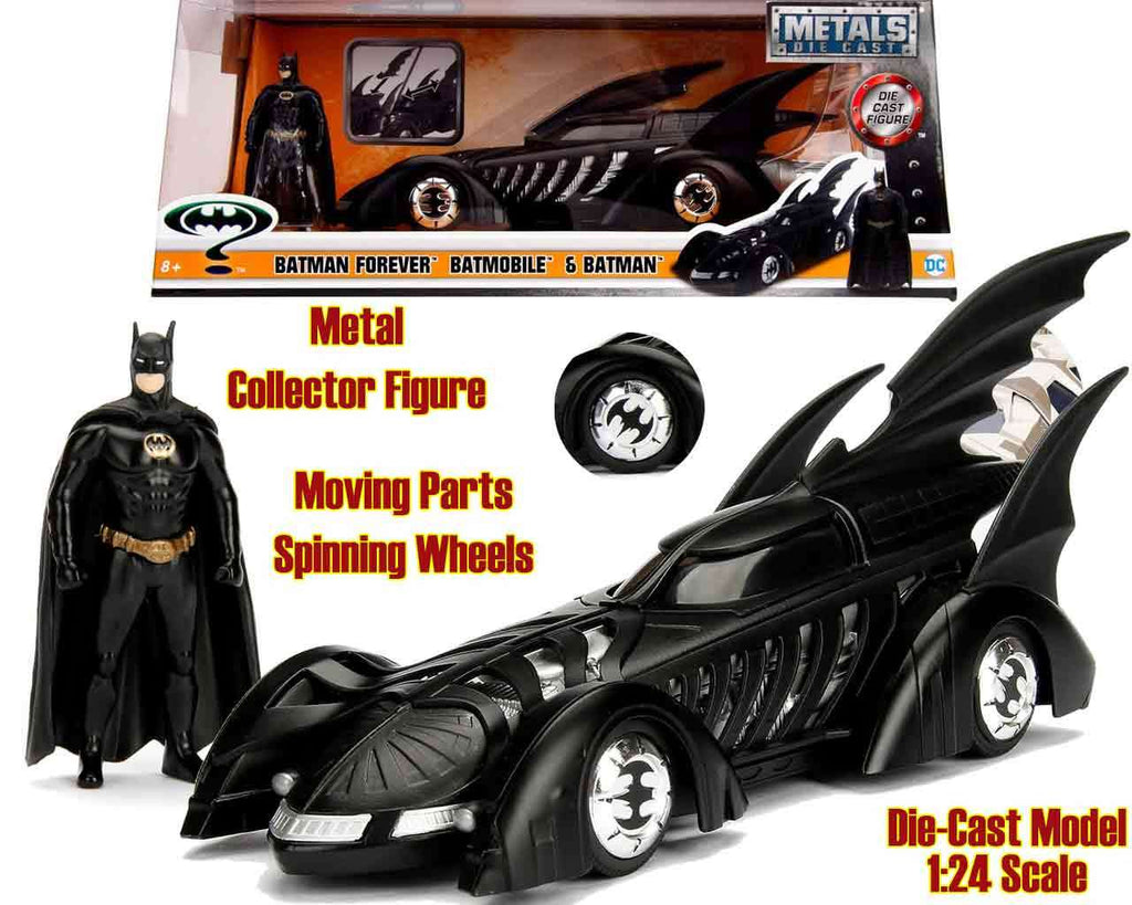 Batman Forever - Batmobile med Batman - 1:24 Die-Cast Modell jada toys