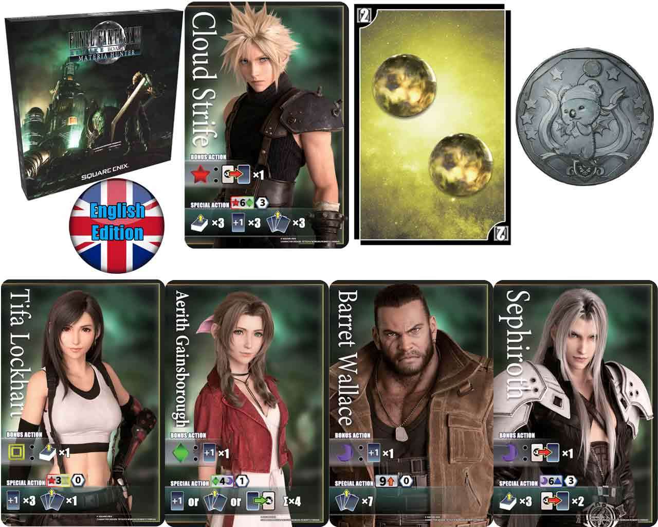 Final Fantasy VII Remake - Brädspel - Materia Hunter square enix